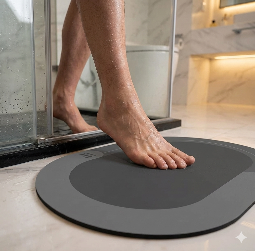 Tapis de bain O-Sec™ - Absorption instantanée